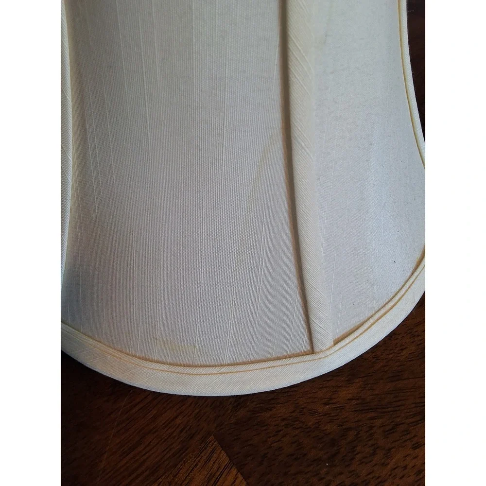 Vintage Coastal Shell Table Lamp Nautilus Scallop Plaster Cream 12.5in GVC